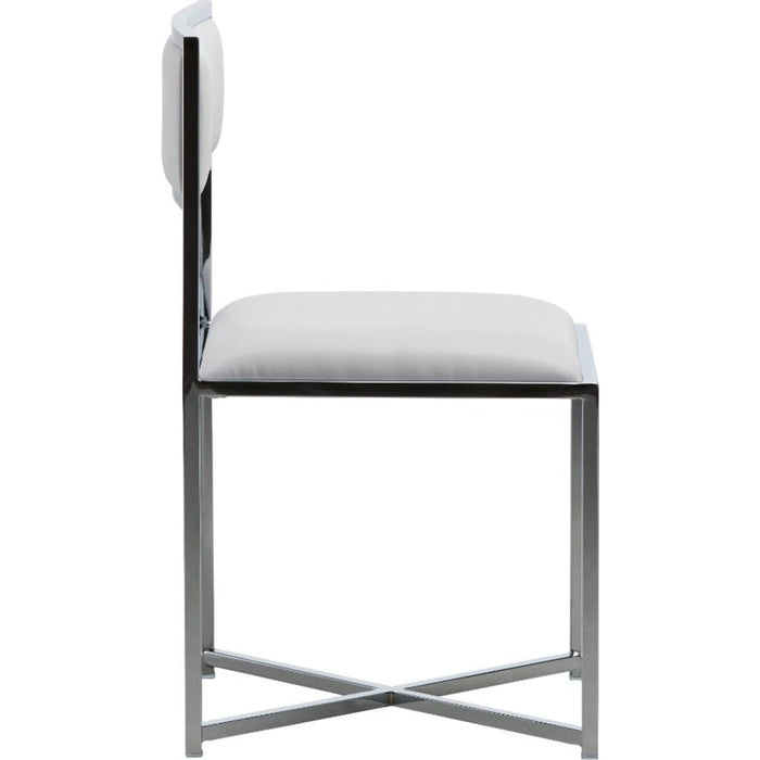 Modus Furniture Amalfi X Base Chair in White Leather 655450279966 1AA466X Image 3