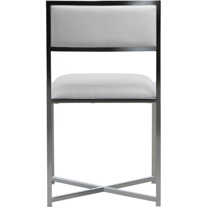 Modus Furniture Amalfi X Base Chair in White Leather 655450279966 1AA466X Image 4