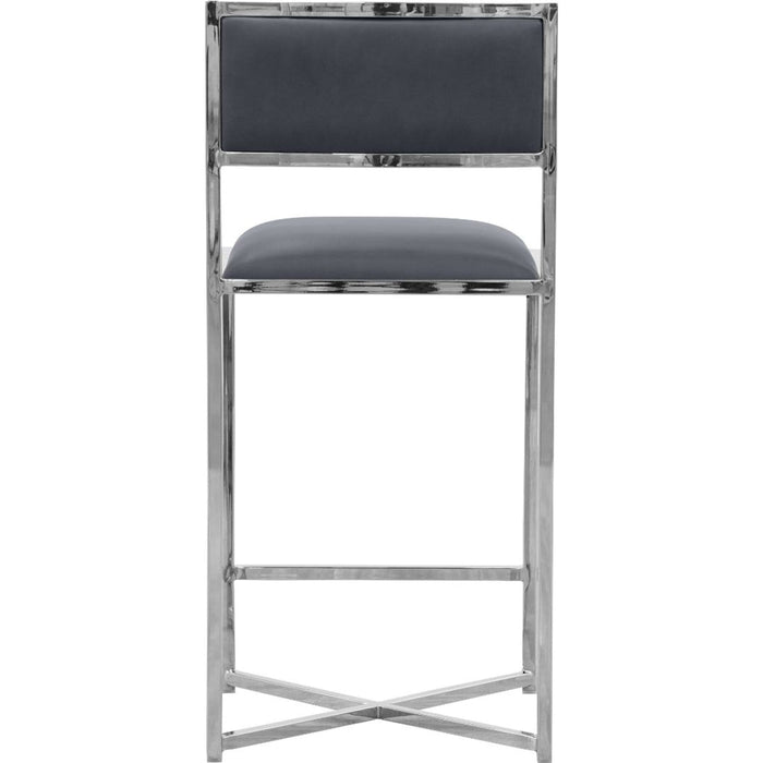 Modus Furniture Amalfi X Base Counter Stool in Cobalt Leather 655450234088 1AE870X Image 2
