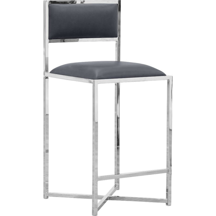 Modus Furniture Amalfi X Base Counter Stool in Cobalt Leather 655450234088 1AE870X Image 3