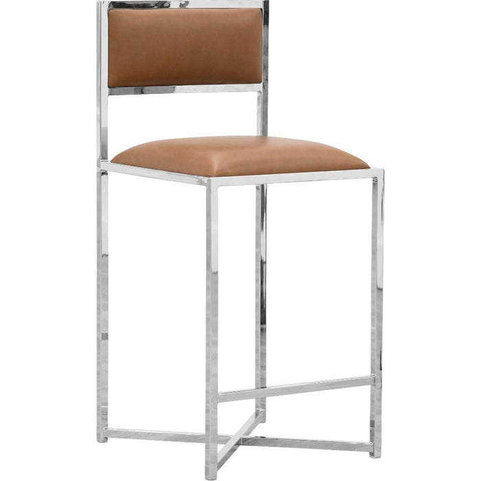 Modus Furniture Amalfi X Base Counter Stool in Cognac Leather 655450233968 1A8370X Image 2