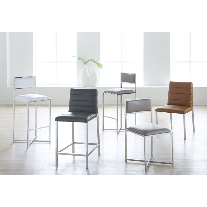 Modus Furniture Amalfi X Base Counter Stool in Cognac Leather 655450233968 1A8370X Image 3