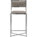 Modus Furniture Amalfi X Base Counter Stool in Taupe Leather 655450234026 1AE270X Image 1