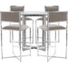 Modus Furniture Amalfi X Base Counter Stool in Taupe Leather 655450234026 1AE270X Image 4