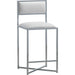 Modus Furniture Amalfi X Base Counter Stool in White Leather 655450280009 1AA470X Image 4