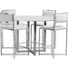 Modus Furniture Amalfi X Base Counter Stool in White Leather 655450280009 1AA470X Image 5