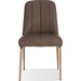 Modus Furniture Apollo Upholstered Dining Chair in Cinnamon Synthetic Leather and Brushed Bronze Metal 655450422829 PUSJ63BPJ Image 4