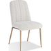 Modus Furniture Apollo Upholstered Dining Chair in Ricotta Boucle and Brushed Bronze Metal 655450422836 PUSJ63BMY Image 2