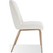Modus Furniture Apollo Upholstered Dining Chair in Ricotta Boucle and Brushed Bronze Metal 655450422836 PUSJ63BMY Image 3
