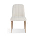 Modus Apollo Upholstered Dining Chair in Ricotta Boucle and Brushed Bronze Metal Image 4
