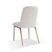 Modus Apollo Upholstered Dining Chair in Ricotta Boucle and Brushed Bronze Metal Image 5