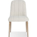 Modus Furniture Apollo Upholstered Dining Chair in Ricotta Boucle and Brushed Bronze Metal 655450422836 PUSJ63BMY Image 5