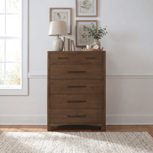 Modus Furniture Arden 6 Drw Chest  Tvrn Brown 655450513671 YK2R84 Main Image