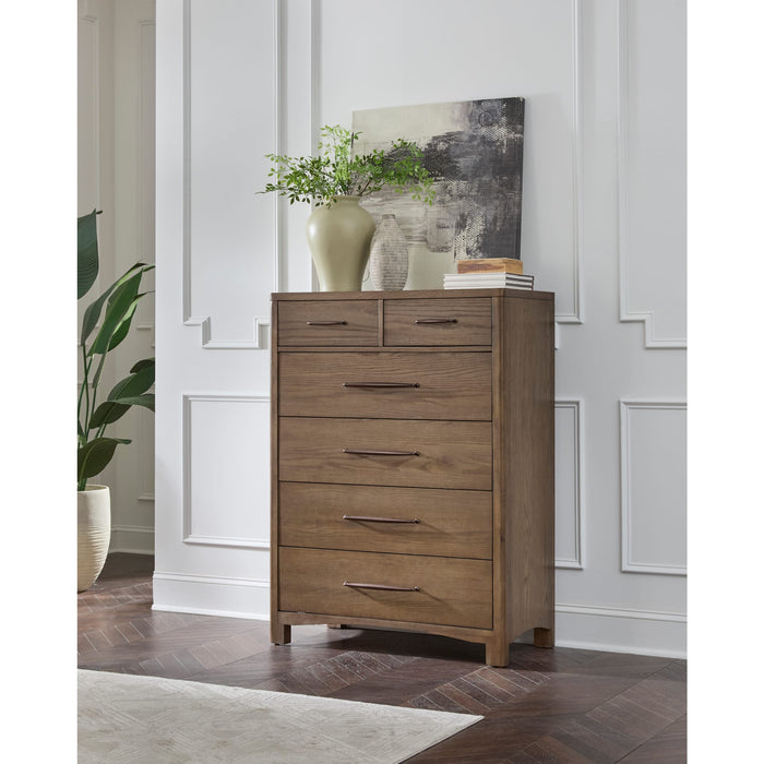 Modus Furniture Arden 6 Drw Chest  Tvrn Brown 655450513671 YK2R84 Main Image