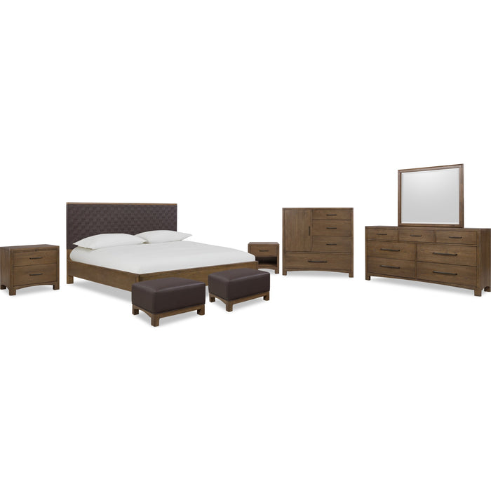 Modus Furniture Arden Door Chest  Tavrn Brown 655450513688 YK2R85 Image 6