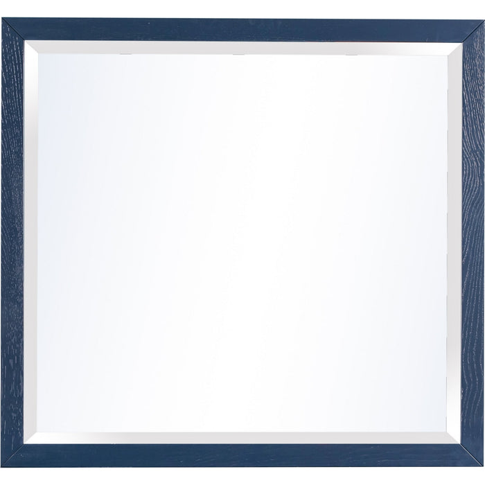 Modus Furniture Argento Beveled Glass Wall or Dresser Mirror in Navy Blue 655450368271 9DKB83 Image 5