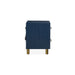Modus Argento Two Drawer USB Charging Nightstand in Navy Blue and Burnished BrassImage 6