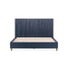 Modus Argento Wave-Patterned Bed in Navy Blue and Burnished BrassImage 8