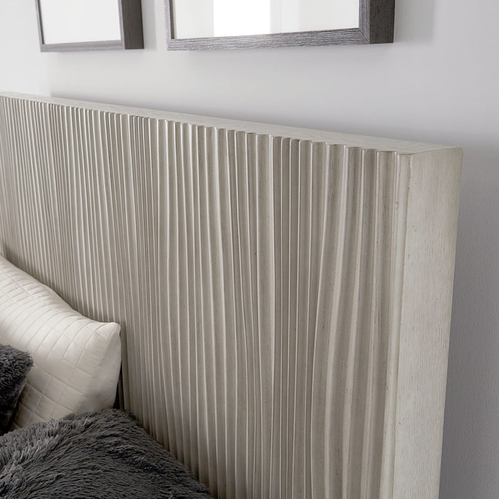 Modus Furniture Argento Wave Patterned Bed in Misty Grey  9DM8H  Image 3