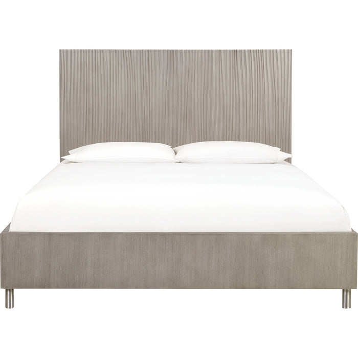Modus Furniture Argento Wave Patterned Bed in Misty Grey  9DM8H  Image 5