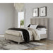 Modus Furniture Argento Wave Patterned Bed in Misty Grey  9DM8H  Main Image