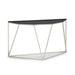 Modus Aria Smoked Glass and Polished Stainless Steel Console TableImage 5