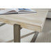 Modus Furniture Ariela Natural Travertine Coffee Table with Bronze Metal Base 655450330896 FLBK21 Image 3