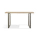 Modus Ariela Natural Travertine Console Table with Bronze Metal BaseImage 5
