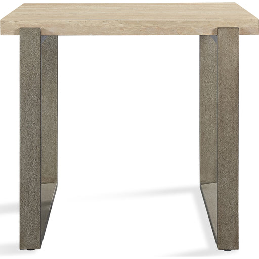 Modus Furniture Ariela Natural Travertine End Table with Bronze Metal Base 655450330902 FLBK22 Image 4