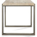 Modus Furniture Ariela Natural Travertine End Table with Bronze Metal Base 655450330902 FLBK22 Image 5