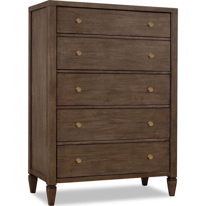 Modus Furniture Ascott 5 Drw Chest  Pecan Pie 655450539794 YC2A84 Image 1