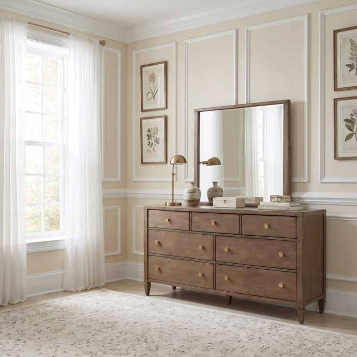 Modus Furniture Ascott 7 Drawer Dresser in Pecan Pie 655450539763 YC2A82 Image 1