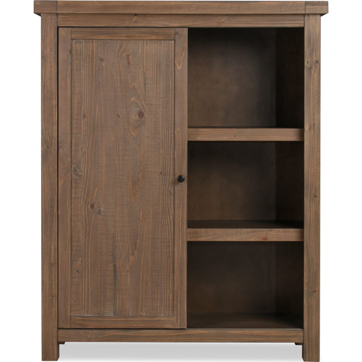 Modus Furniture Autumn Sliding Door Bookcase in Flint Oak 655450342691 8FJ819BS Image 5