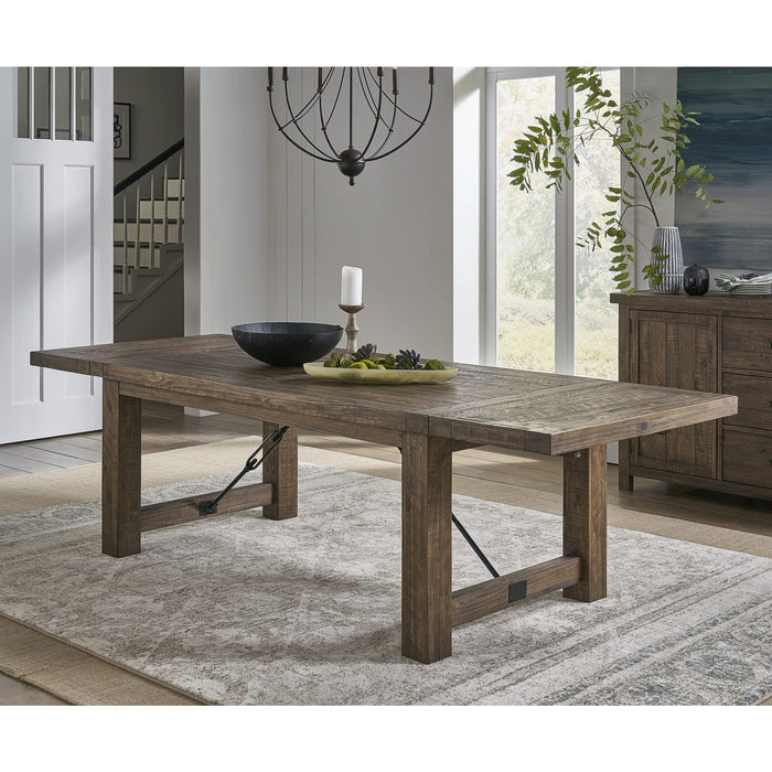 Modus Autumn Solid Wood Extending Dining Table in Flink Oak Main Image