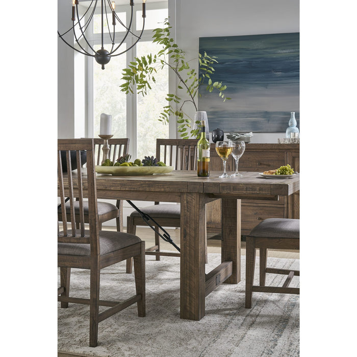 Modus Autumn Solid Wood Upholstered Dining Chair in Flint Oak Image 1