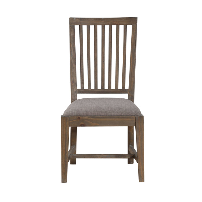 Modus Autumn Solid Wood Upholstered Dining Chair in Flint Oak Image 3
