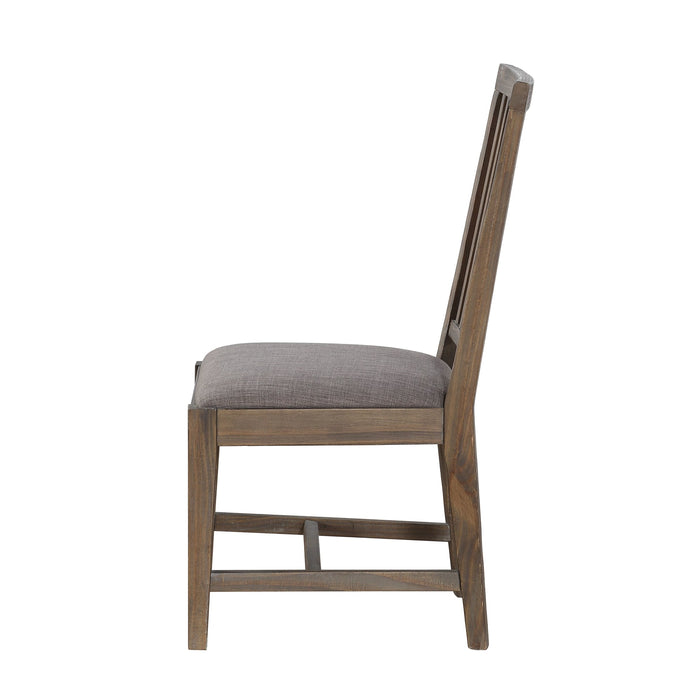 Modus Autumn Solid Wood Upholstered Dining Chair in Flint OakImage 4