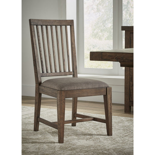 Modus Autumn Solid Wood Upholstered Dining Chair in Flint Oak Main Image