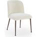 Modus Furniture Avery Upholstered Dining Chair in Ricotta Boucle and Bronze Metal 655450423444 PWTA63DMY Image 1