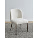 Modus Furniture Avery Upholstered Dining Chair in Ricotta Boucle and Bronze Metal 655450423444 PWTA63DMY Main Image