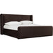 Modus Furniture Bacall Velvet Upholstered Wingback Platform Bed in Cola (2026)  PCRJK  Image 5