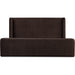 Modus Furniture Bacall Velvet Upholstered Wingback Platform Bed in Cola (2026)  PCRJK  Image 6
