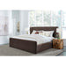 Modus Furniture Bacall Velvet Upholstered Wingback Platform Bed in Cola  PCRJH  Image 2