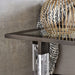 Modus Bastian End Table in Clear Acrylic and Gunmetal Polished Stainless SteelImage 2