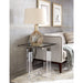 Modus Bastian End Table in Clear Acrylic and Gunmetal Polished Stainless SteelMain Image
