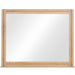 Modus Batten Solid Wood and Mirrored Glass Wall or Dresser Mirror in Blonde Oak Image 1