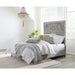 Modus Boho Chic Carved Platform Bed in Washed White Main Image