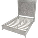 Modus Furniture Boho Chic Carved Platform Bed in Washed White  1JQ9H  Image 7