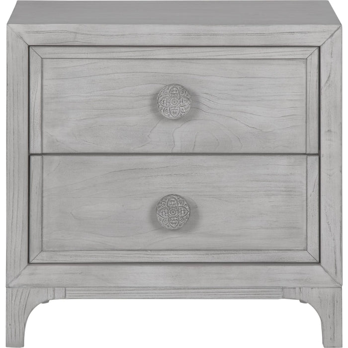 Modus Furniture Boho Chic Nighstand in Washed White 655450272134 1JQ981 Image 3