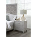 Modus Furniture Boho Chic Nightstand in Washed White 655450272134 1JQ981 Main Image
